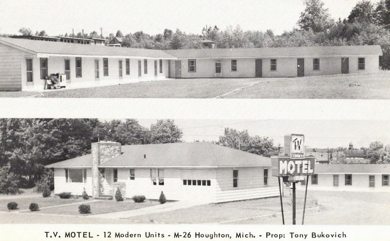 Tonys TV Motel - Old Postcard